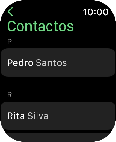 Prima o contacto pretendido.