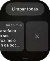 Prima o ícone para apagar para a remover.