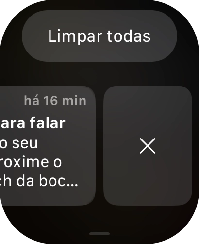 Prima o ícone para apagar para a remover.