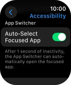 Press the required category below 'App Switcher' and follow the instructions on the screen to select the required settings.
