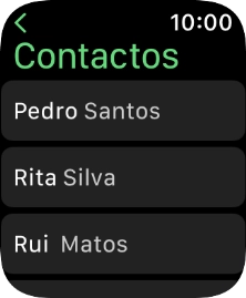 Prima o contacto pretendido.