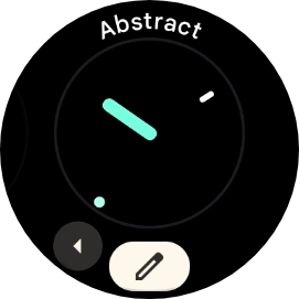 Slide your finger right or left to see the available watch faces. Slide your finger right or left to see the available watch faces.