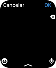 Prima o ícone de microfone para ativar a função de introdução por voz.