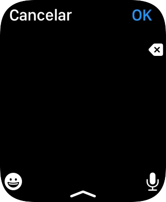 Prima o ícone de microfone para ativar a função de introdução por voz.