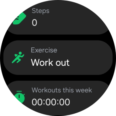 Press Work out.