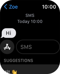 Press SMS.