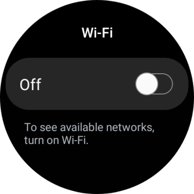 Press the indicator below 'Wi-Fi' to turn on the function.