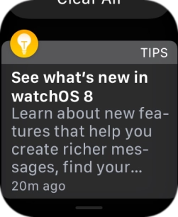 Press the required notification to open it.