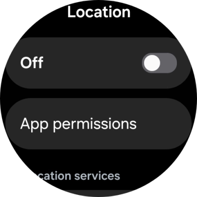 Press the indicator below 'Location' to turn the function on or off.