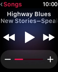Press the volume icons to select the required volume.