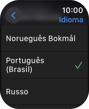 Prima o idioma pretendido.