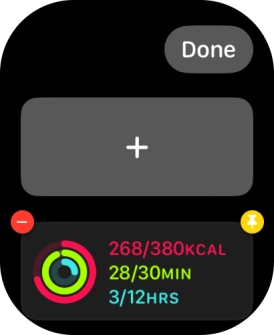 Press the add widget icon and go to the required widget.