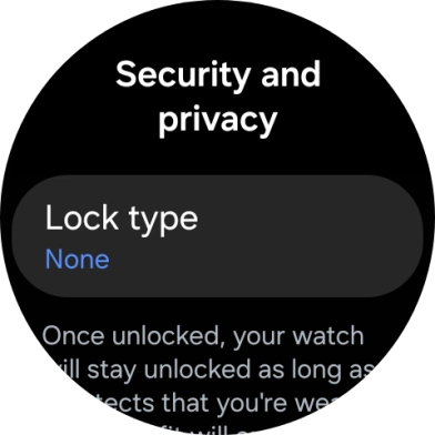 Press Lock type.