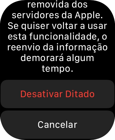 Prima Desativar Ditado.