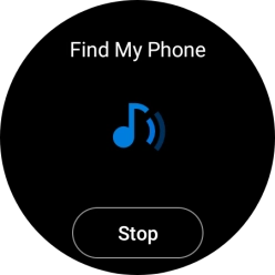 Press Stop when you've found your phone.