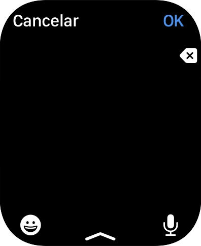 Prima o ícone de microfone para ativar a função de introdução por voz.