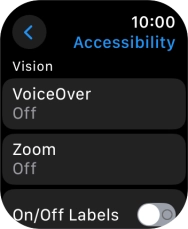 Press the required category below 'Vision' and follow the instructions on the screen to select the required settings.