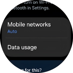 Press Data usage.