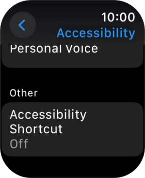 Press the required category below 'Other' and follow the instructions on the screen to select the required settings.
