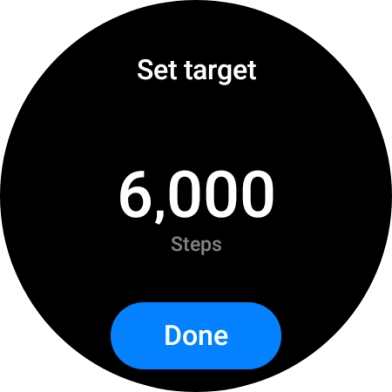 Slide your finger up or down on the screen to select the required goal. Slide your finger up or down on the screen to select the required goal.