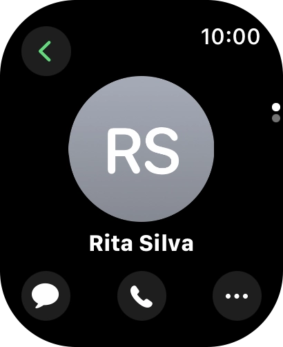 Prima o ícone de chamada.