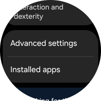 Press Advanced settings and follow the instructions on the screen to select the required settings.