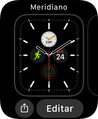 Deslize o dedo para a esquerda no ecrã.