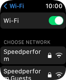 Press the required WiFi network.