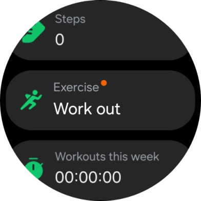 Press Work out.