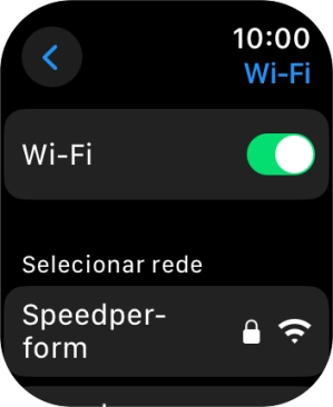 Prima a rede Wi-Fi pretendida.