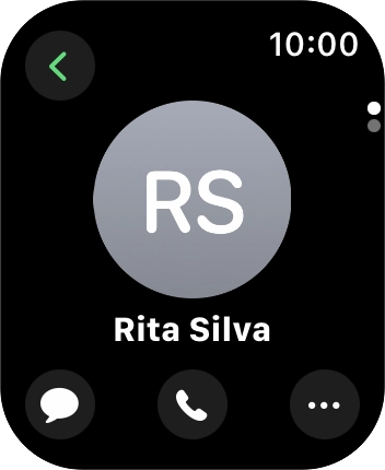 Prima o ícone de chamada.