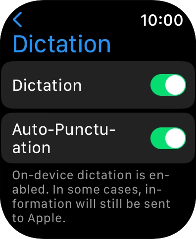 Press the Digital Crown twice to return to the home screen.