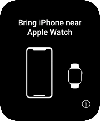 Place your Apple Watch next to your phone. Place your Apple Watch next to your phone.