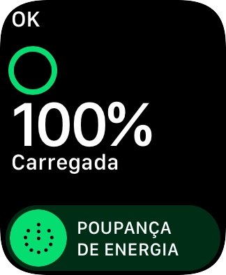 Prima o ícone de ligar e arraste-o para a direita.