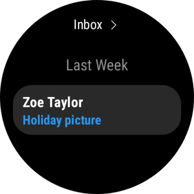 Press the required email to read it.