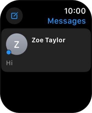 Press the required text message.