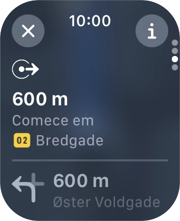 Prima o ícone para terminar.