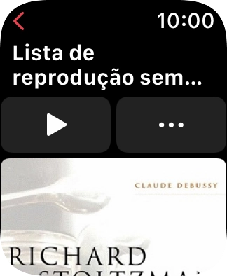 Prima o ícone de reproduzir para começar a reprodução.