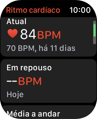 Prima a Digital Crown as vezes necessárias para voltar ao menu principal.