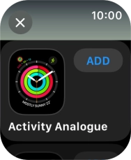 Press the required watch face.
