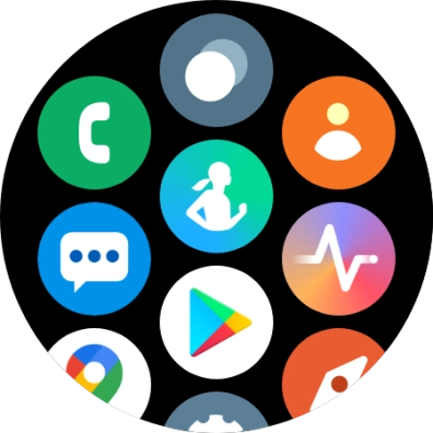 Press the message icon.