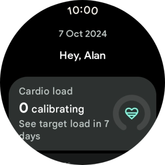 Slide your finger upwards on the screen to see how far you are from completing your daily activity goals.