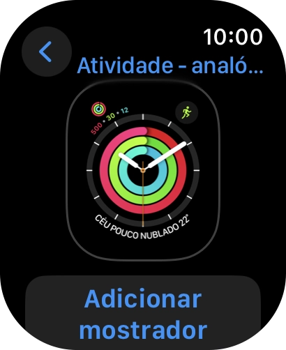 Prima Adicionar mostrador.