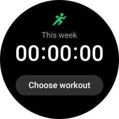Press Choose workout.