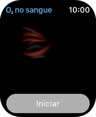 Prima Iniciar e aguarde um momento enquanto é efetuada a medição.