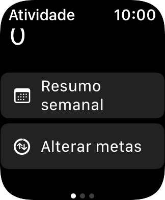 Prima a Digital Crown as vezes necessárias para voltar ao menu principal.