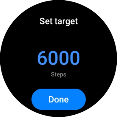 Slide your finger up or down on the screen to select the required goal. Slide your finger up or down on the screen to select the required goal.