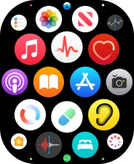 Press the music player icon.