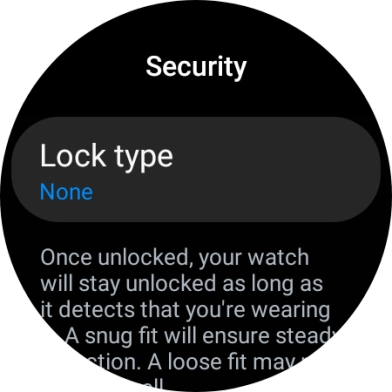Press Lock type.