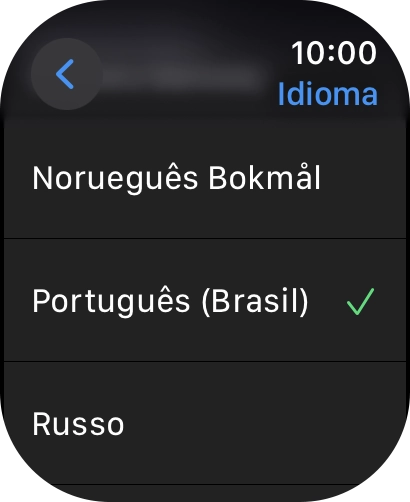 Prima o idioma pretendido.